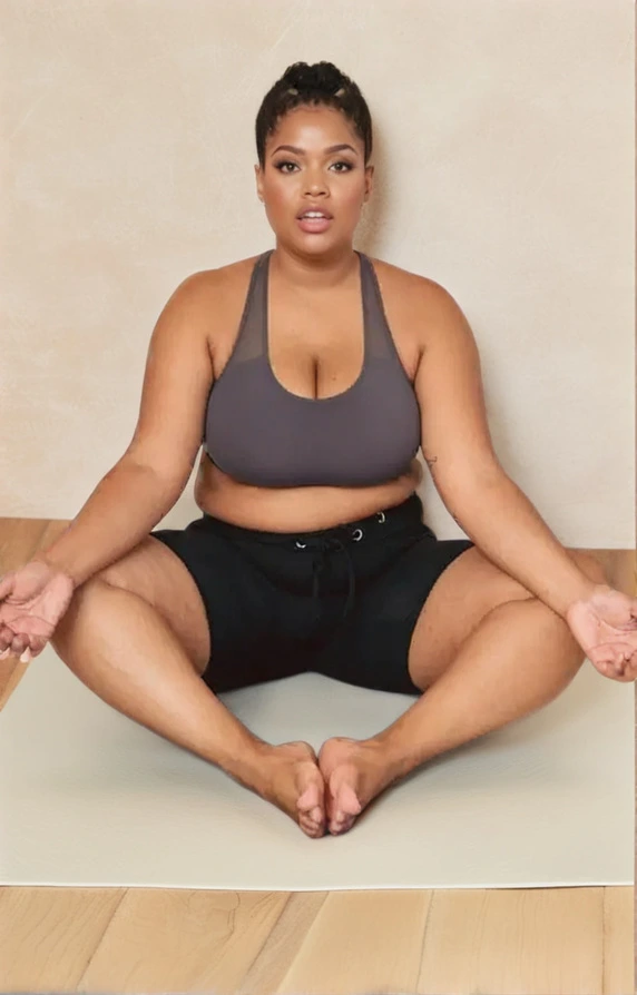 woman in deep meditation